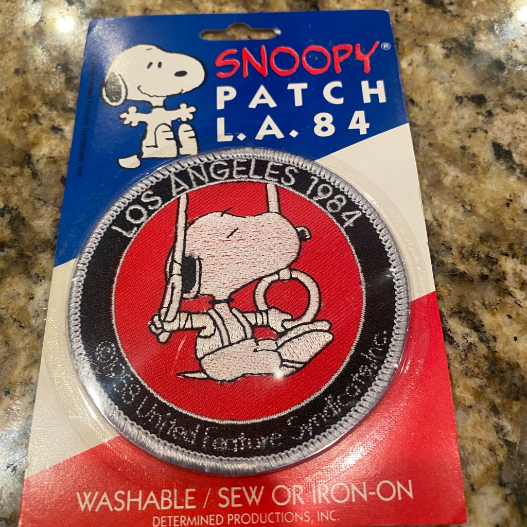 Snoopy Patch La 1984  Classic Red
